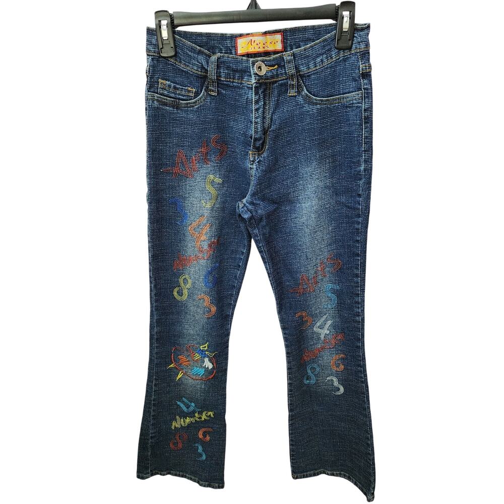 Vintage Y2K‎ Nesso Jeans Art Embroidery Womens 4